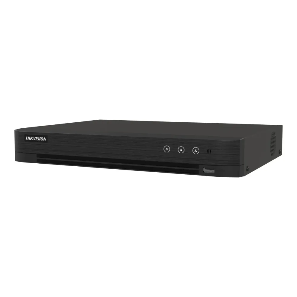 Gravador DVR Hikvision DVR 5 em 1 4 Canais HDTVI/HDCVI/AHD/CVBS 3K AcuSense Até 6 canais IP