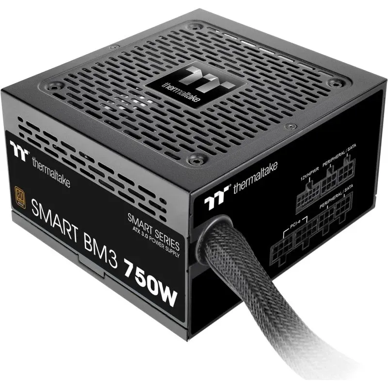 Fonte Alimentação Thermaltake Smart BM3 PCIE5 750W 80 Plus Bronze Semi Modular