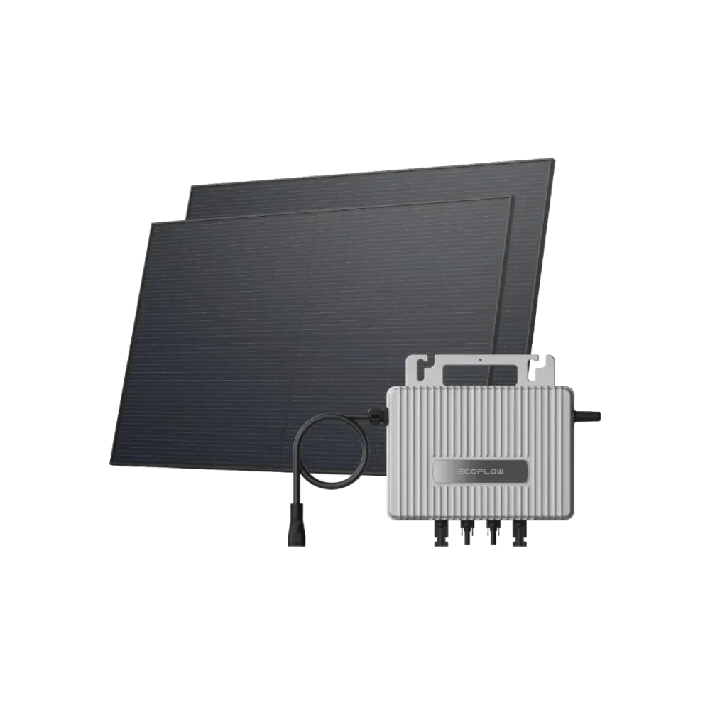 Microinversor EcoFlow STREAM 800W + 2x Painel Solar de 450W