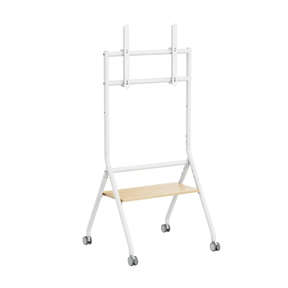 Suporte Móvel de Chão Ewent EW1582 TV Heavy-Duty Stand 37" - 86" Branco