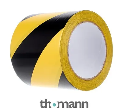 Stairville Warning Tape Black/Yellow 100