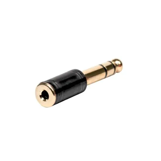 Emelec ViasCom ADAPTADOR 5-EQ9401 Jack 6,35 Macho TRS / Mini-Jack 3,5 Fêmea TRS Metal