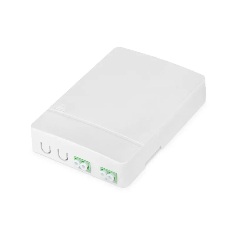 Caixa de ligação FTTH Digitus com 2 conectores LC/APC DX para parede