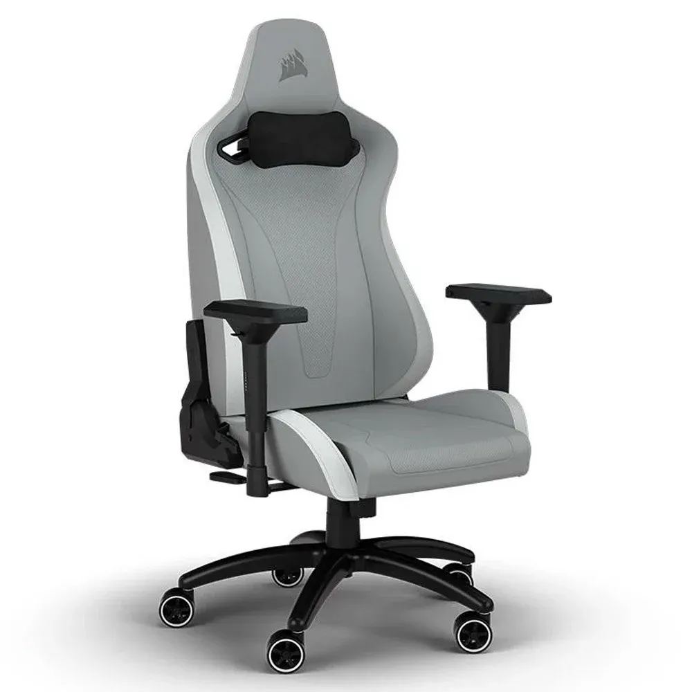 Cadeira Gaming Corsair TC200 Leatherette Cinza/Branca