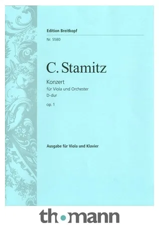 Breitkopf & Härtel Stamitz Violakonzert op.1