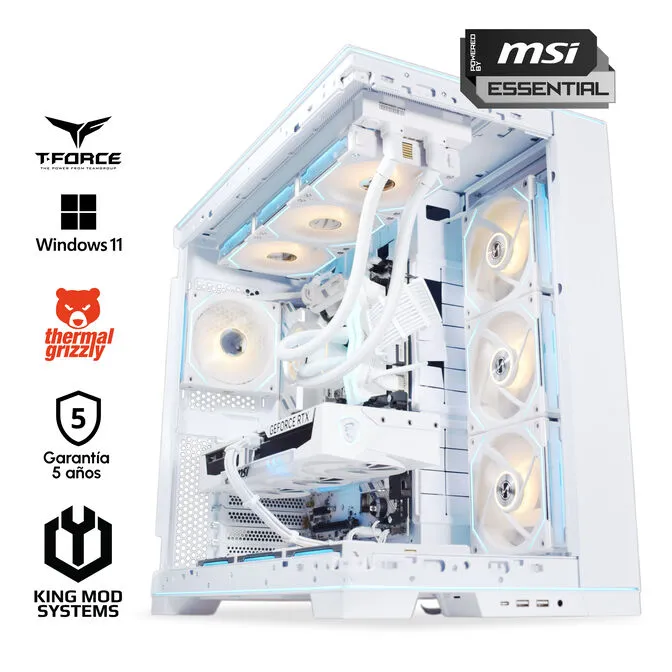 Computador King Mod Gamer-PC Ryzen 7 9800X3D 32GB DDR5 2TB RTX 5080 WiFi W11 V3