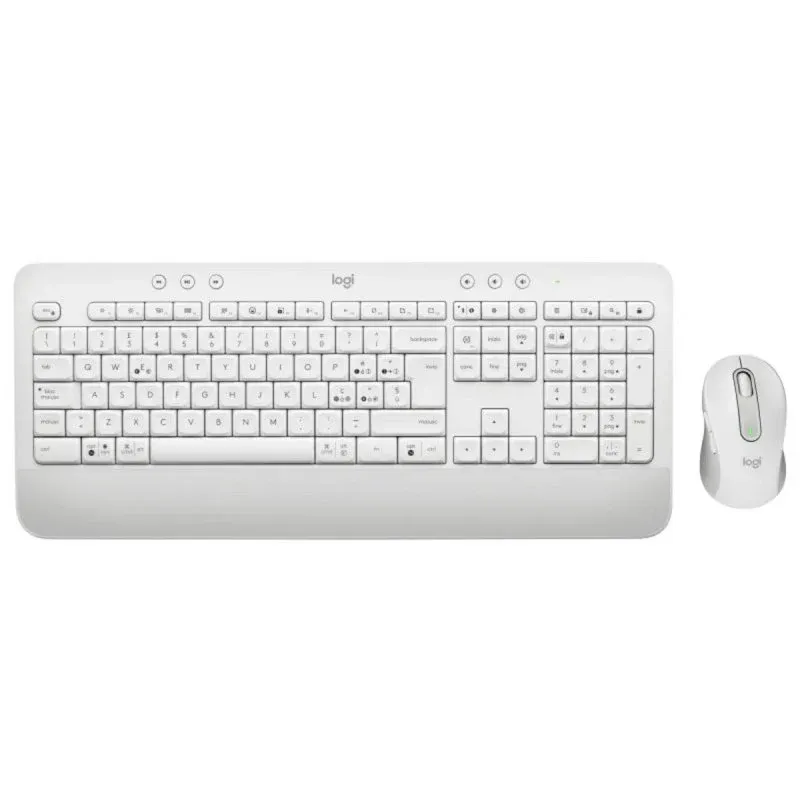 Logitech Signature MK650 Conjunto de Teclado de Membrana e Rato Sem Fios Branco (IT)