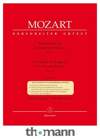 Bärenreiter Mozart Violinkonzert Nr. 4