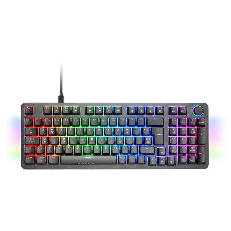 Mars Gaming MKPRO Teclado Mecânico RGB Chroma Antighosting Switch Blue Preto (ES)