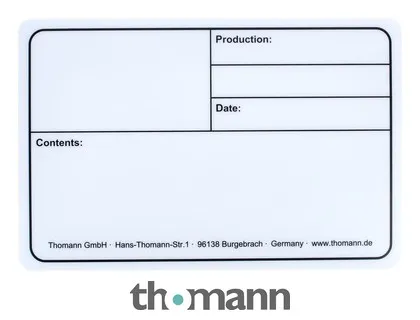 Stairville Tourlabel 290x190mm White