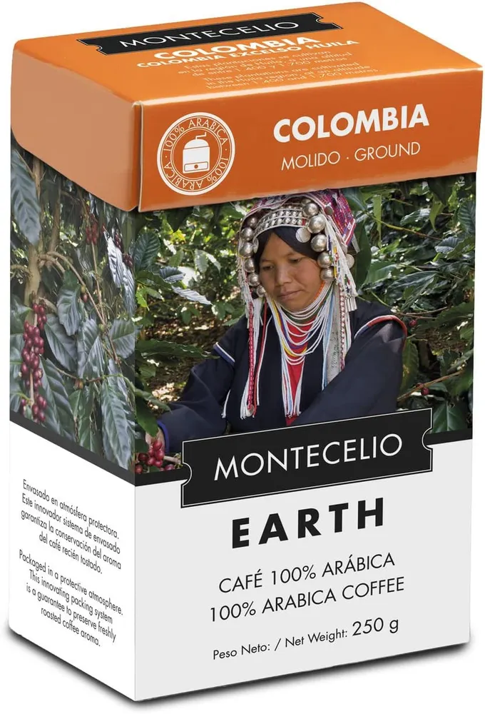 Café Em Grão Montecelio Colômbia 100% Árabe 250G