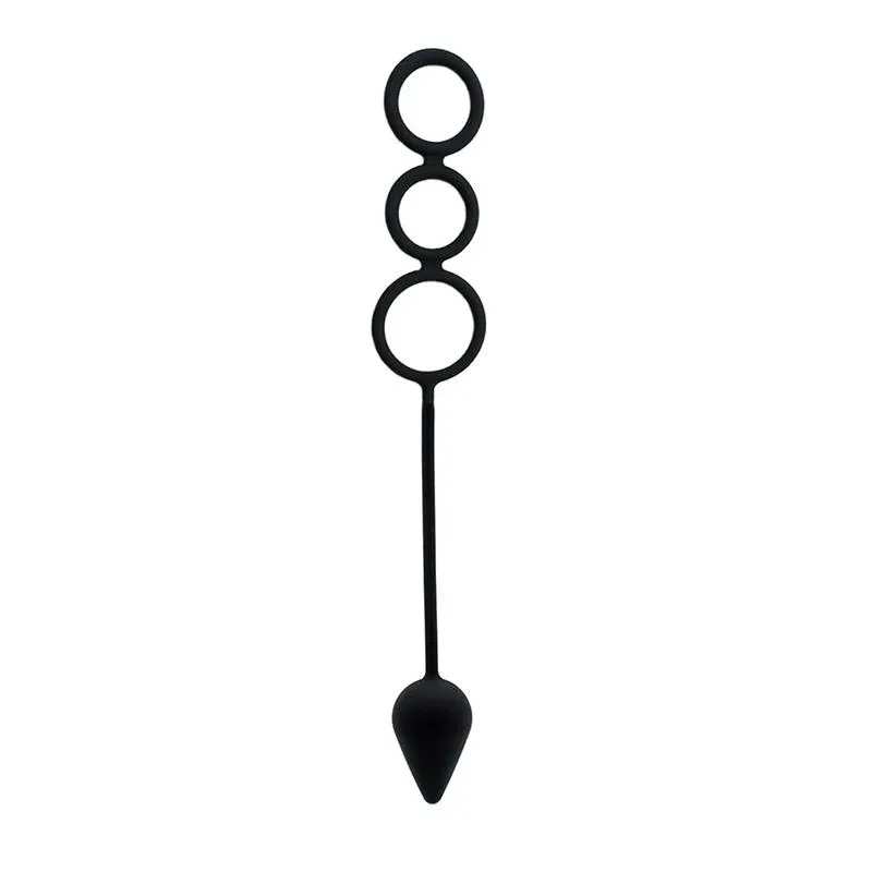 Ouch Plug com Anéis Pénis Silicone
