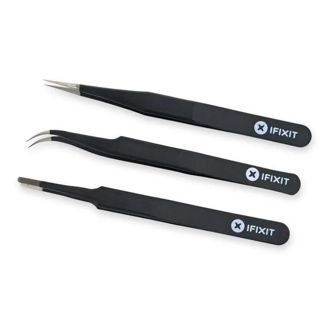 Kit Pinças de Precisão iFixit PRO Anti-Estático (Pack 3)
