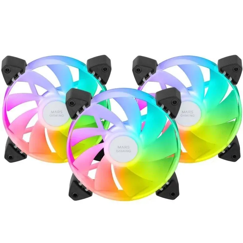 Pack 3 Ventoinhas Invertidas Mars Gaming MF-3AR 12cm ARGB