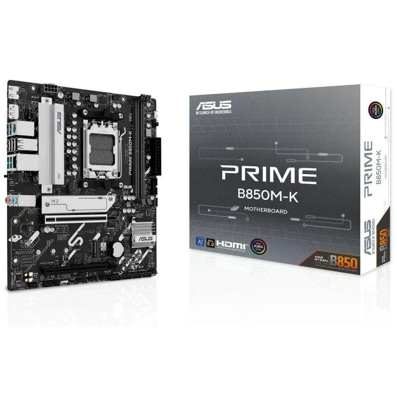 Motherboard ASUS PRIME B850M-K B850 Socket AM5 DDR5 Micro ATX 2.5GbE PCIe 5.0 RGB