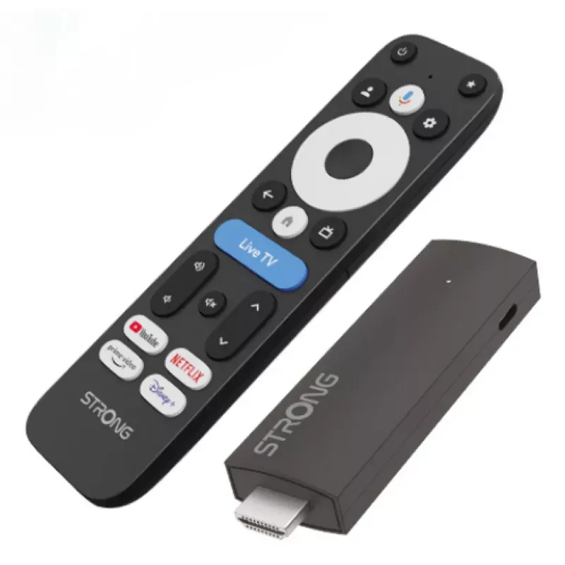TV Stick Strong LEAP UNA+ Full HD 8GB/1GB Android Preto
