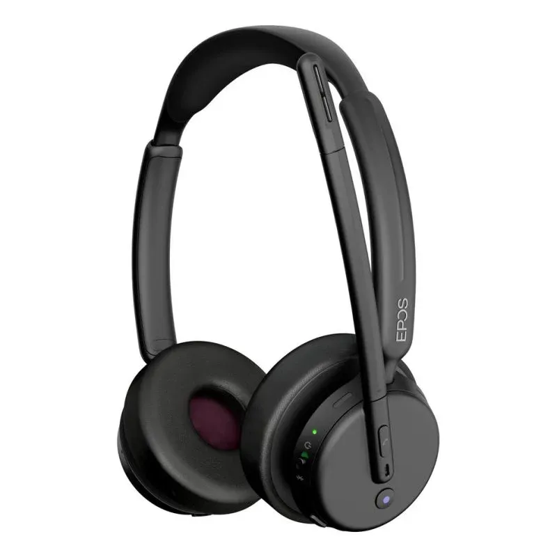 Auriculares EPOS Impact 500 MS UC sem fios Bluetooth com Cancelamento de Ruído, microfone e USB-C preto