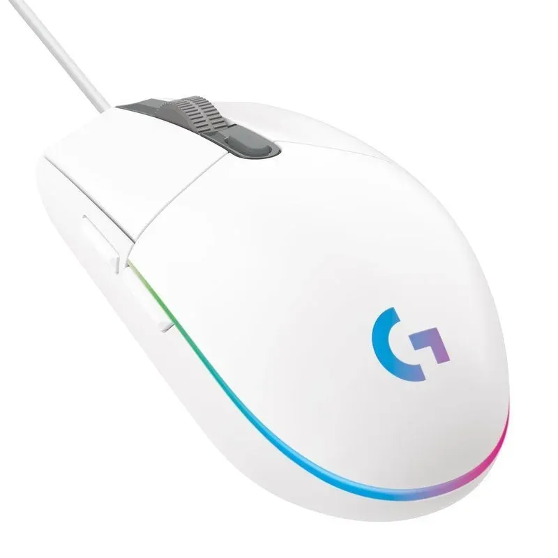 Logitech G203 Lightsync 2nd Gen Rato Gaming 8000DPI RGB Branco