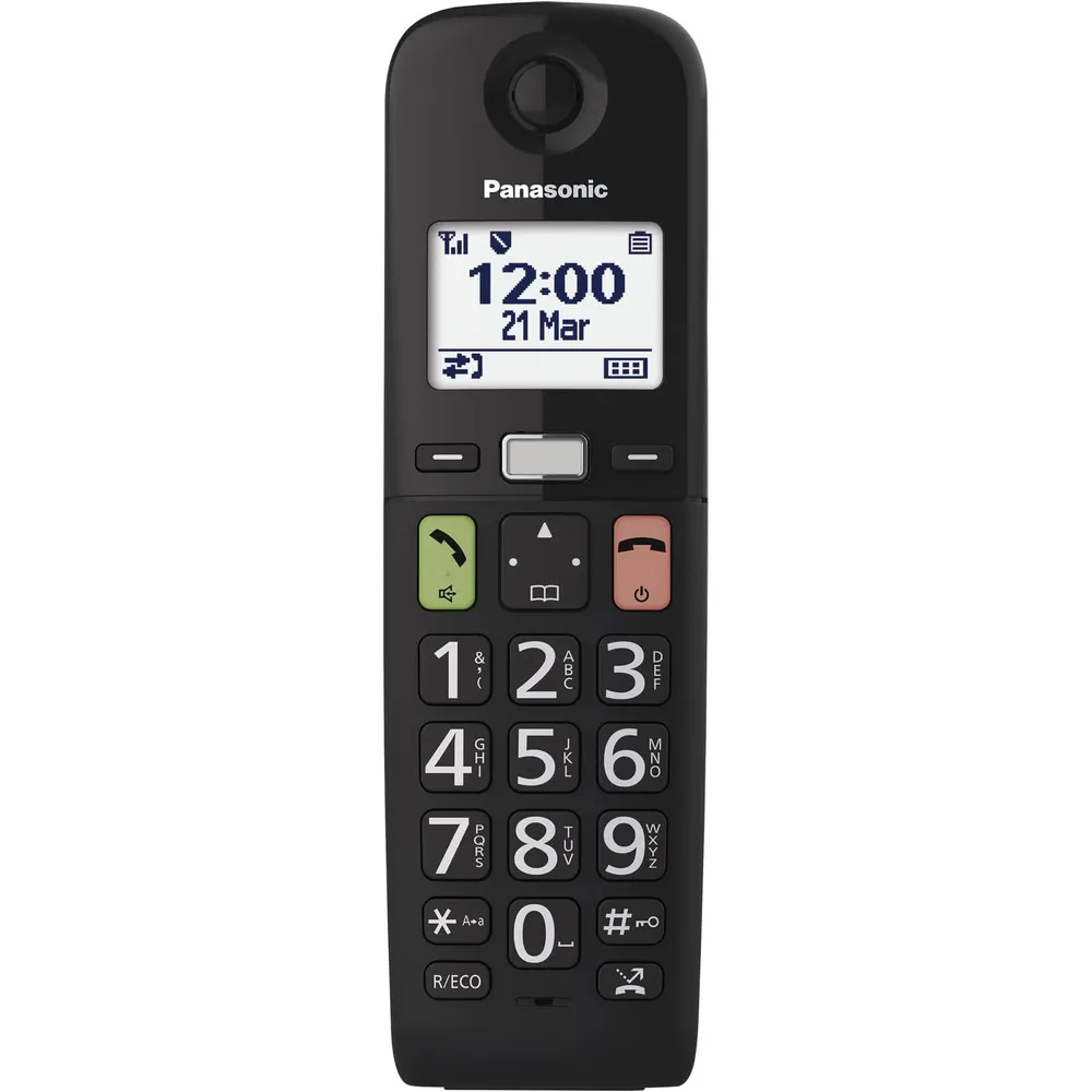 Telefone Dect Panasonic Kx-Tgu112Exb Duo Preto