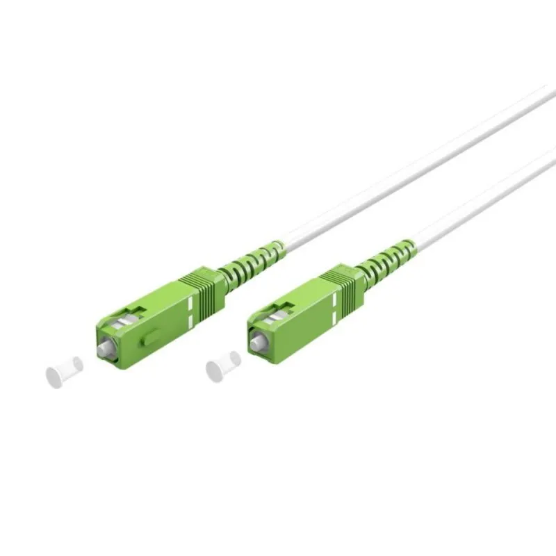 Cable Fibra Óptica AISENS G657A2 3m SC/APC-SC/APC Monomodo Simplex Branco