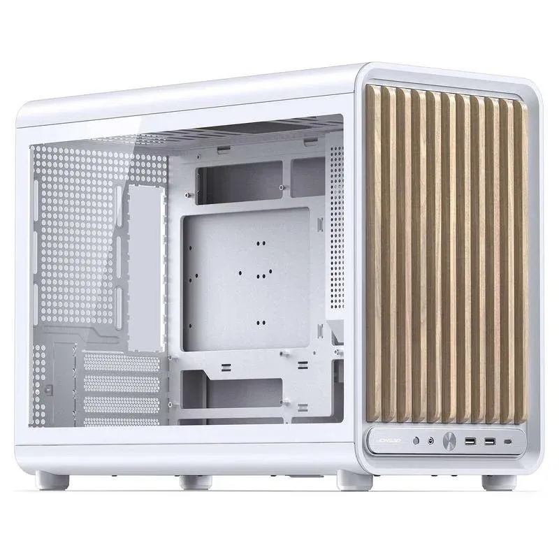 Torre ATX Jonsbo D33 Wood Branco Vidro Temperado Compacta