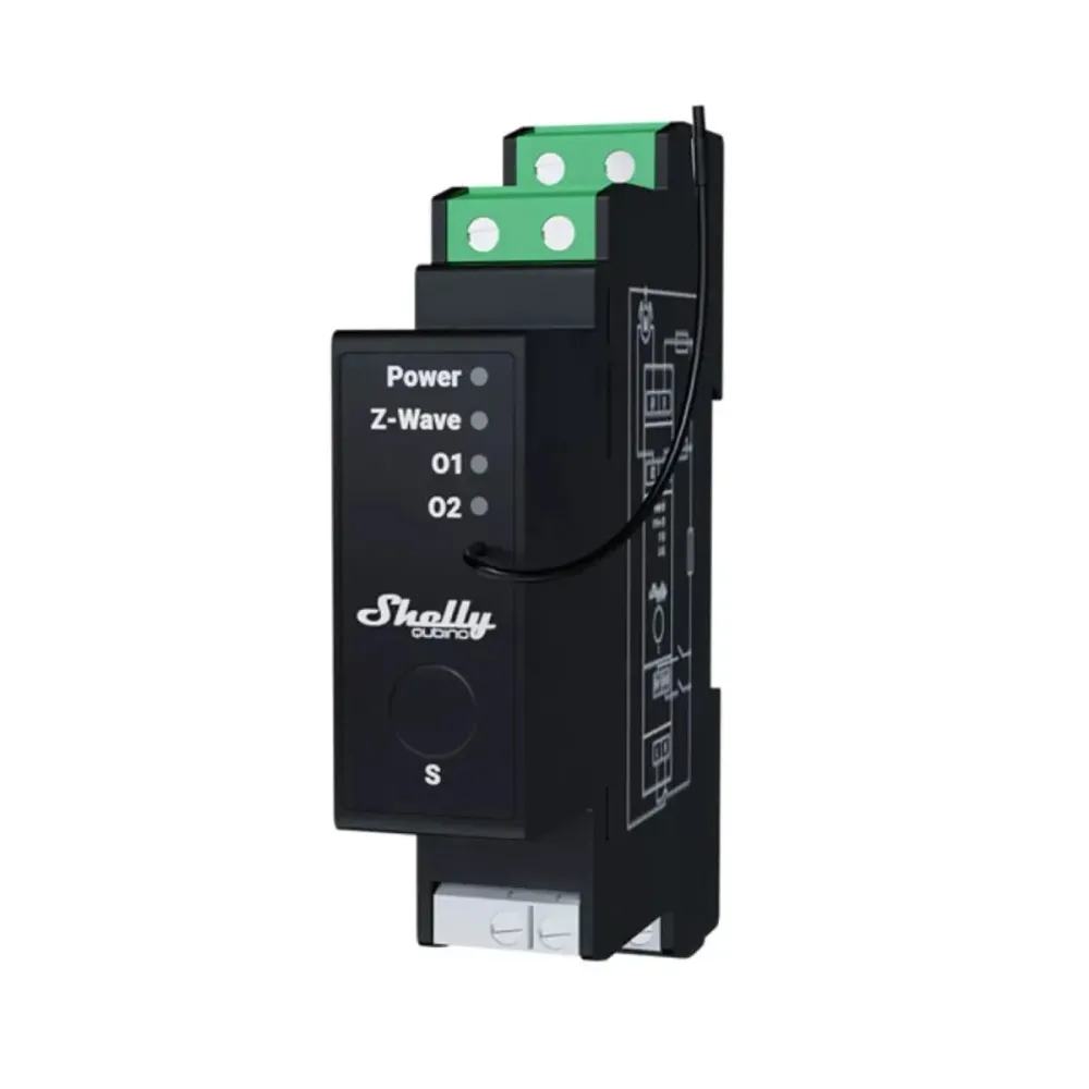 Módulo Shelly Qubino Wave Pro 2PM 2 Relés Z-Wave