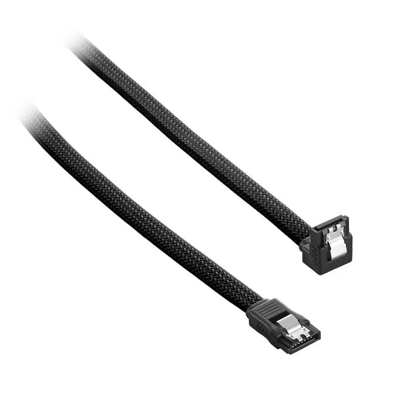 Cabo SATA III 90º CableMod ModMesh 60cm - Preto