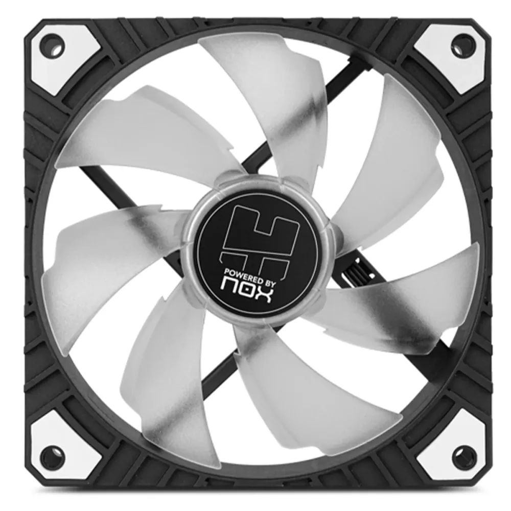 Ventoinha 120mm Nox H-Fan Pro LED Branco