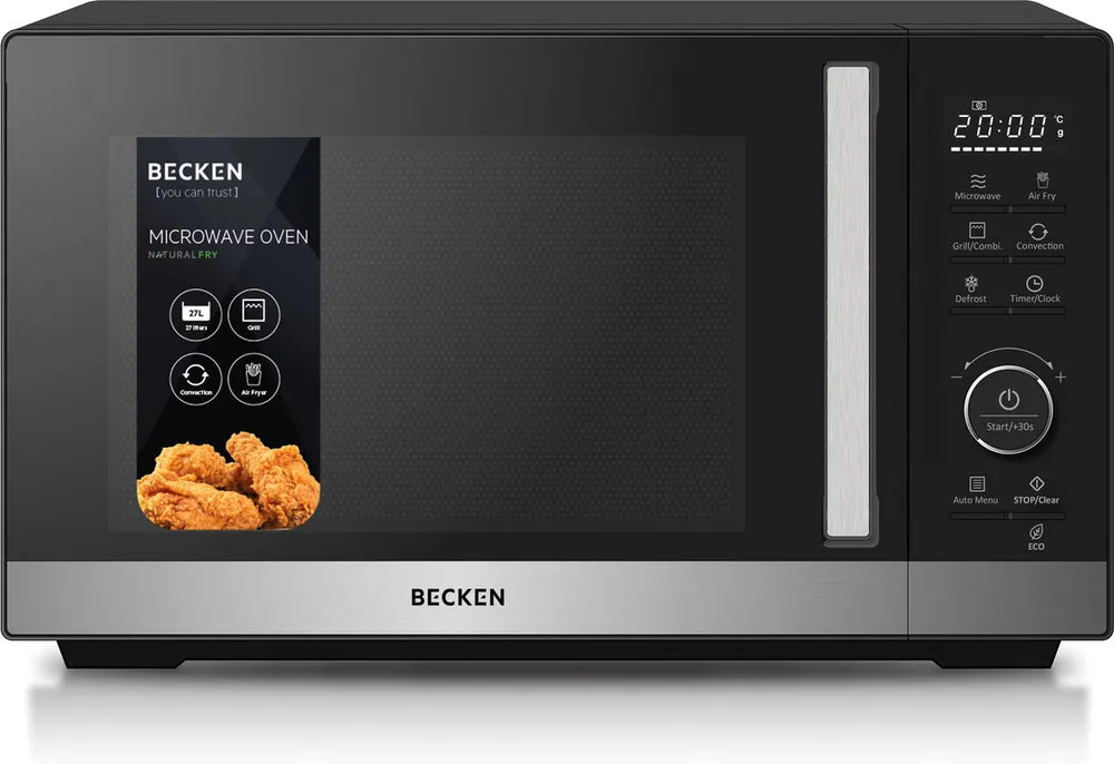 Micro-ondas BECKEN BMWO9035BK Air Fryer (27 L - Com Grill - Preto)