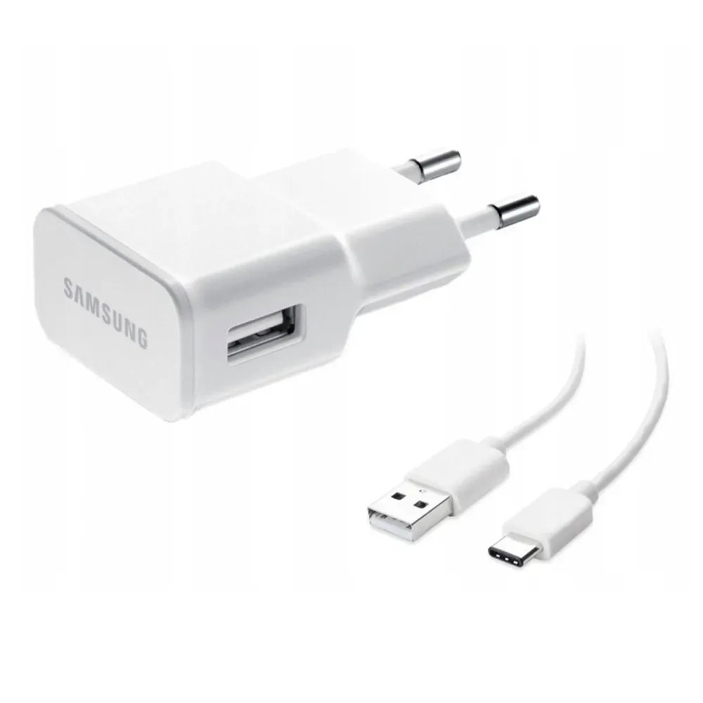 Carregador Samsung TA200NBE Usb + Cabo Tipo C Branco