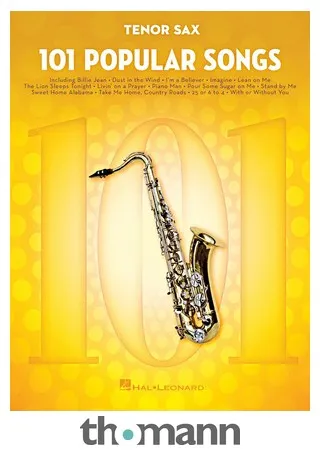 Hal Leonard 101 Popular Songs T-Sax