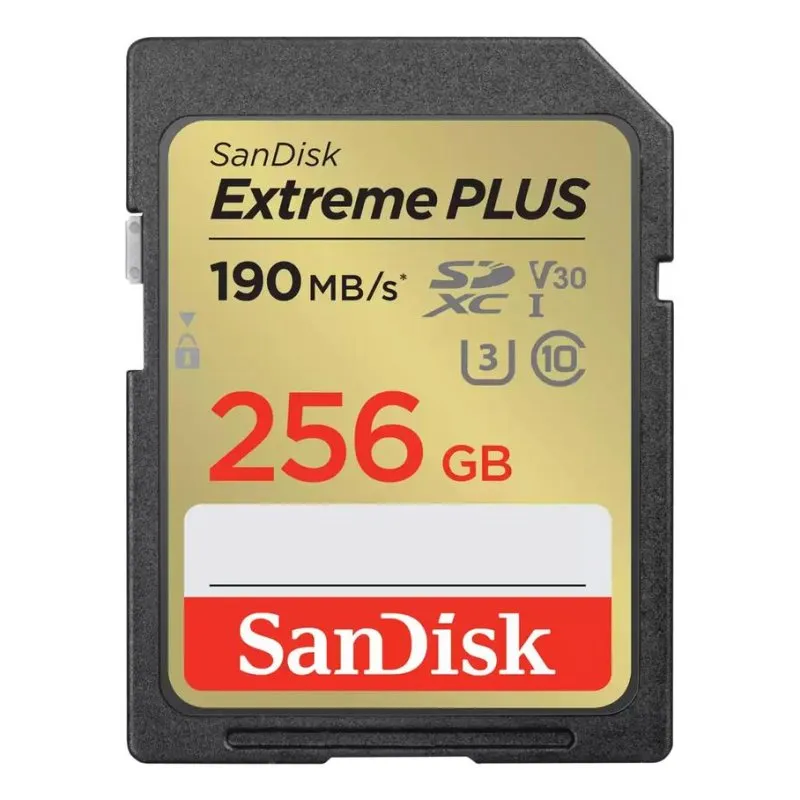 Cartão SDXC SanDisk SDSDXW2-256G-GNCIN 256GB 190MB/s UHS-I U3 V30