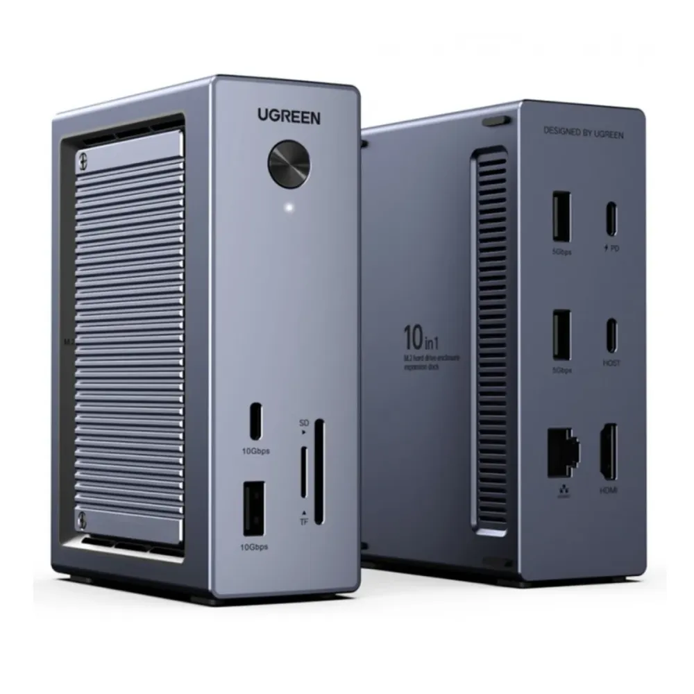 Docking Station Ugreen CM923 10-in-1Cinzenta