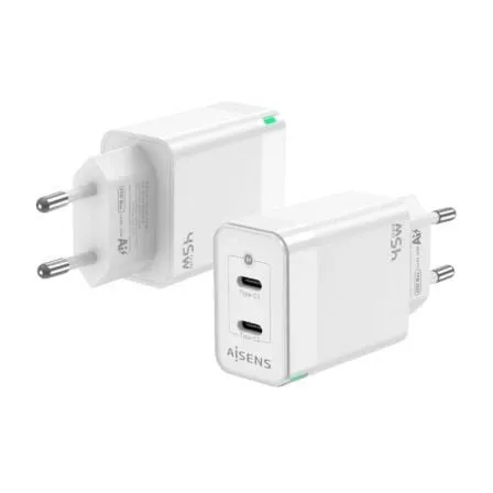 Carregador GaN de Parede ASCH-45W2P005-W Aisens Branco