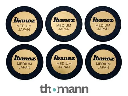 Ibanez PPA1M-BK Round Shape Pick Set