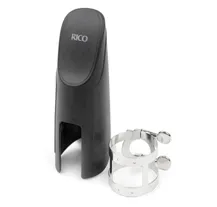 Abraçadeira/Tapa Boquilha Sax Baritono Rico RBS1N Niquelado