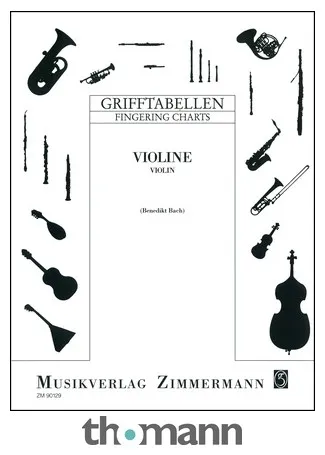 Zimmermann Verlag Grifftabelle Violine