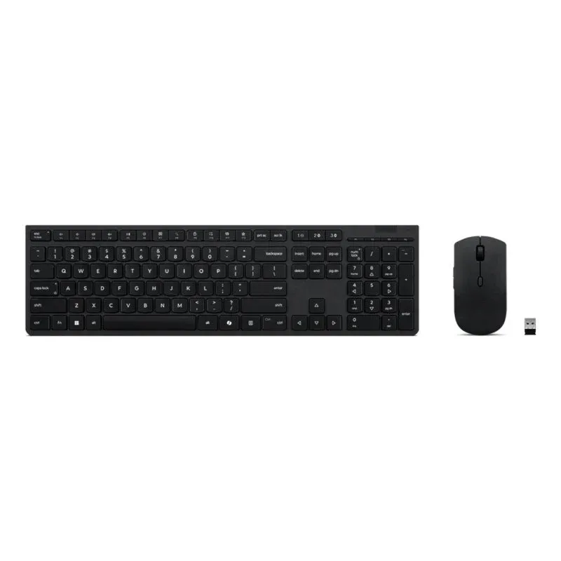 Teclado Lenovo 4X31R64316 sem fios RF + Bluetooth com rato incluído cinzento