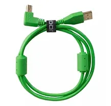 Cabo USB UDG U95004 2.0 A-B Verde 1mt Ficha Ângulo
