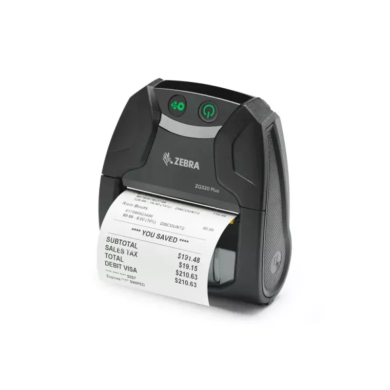 Impressora móvel externa Zebra ZQ32-A0W04TE-00 ZQ320 Plus - USB-C, BT (BLE), Wi-Fi, NFC