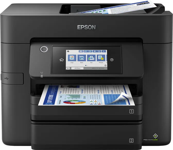 Impressora Impressora Multifunções a Laser a Jato de Tinta Epson WorkForce Pro WF-4830DTWF Wi-Fi