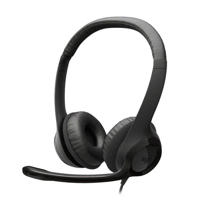 Logitech H390 Headset USB-C com Microfone com Supressão de Ruído Compatível com Chromebook