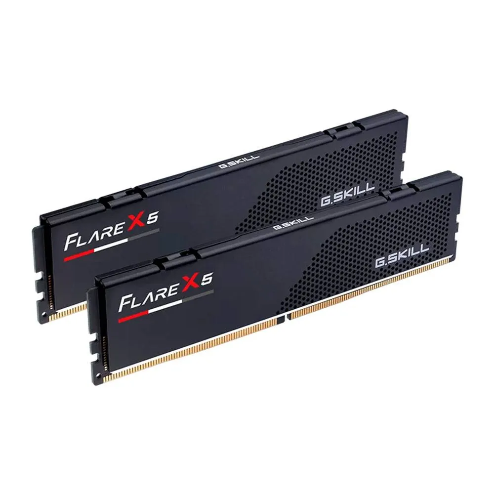 Memória RAM UDIMM G.SKILL Flare X5 32GB (2x16GB) DDR5-5600MHz (AMD Expo/Intel XMP) CL36 (36-36-36-89) 1.20V Preta