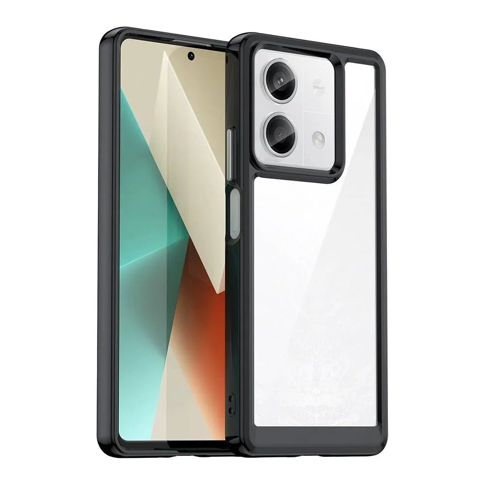 Capa Hurtel Xiaomi Redmi Note 13 5G Outer Space Black Frame Transparent