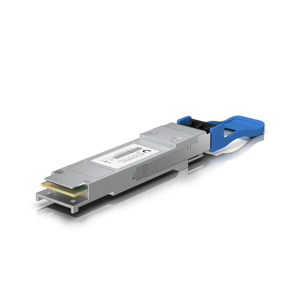 Módulo Transceiver de Fibra Ótica Ubiquiti QSFP+ 100 Gbps Cinzento