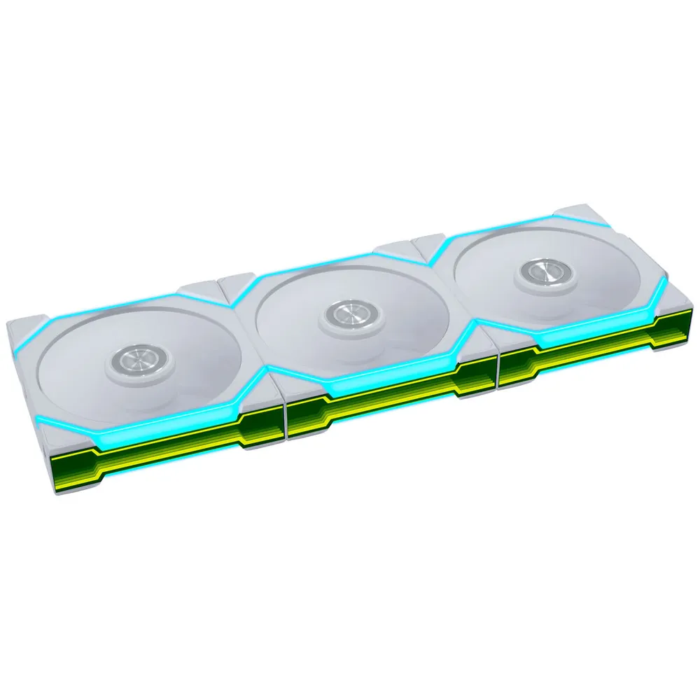 Ventoinha Lian Li UNI FAN SL120 FLEX Wireless Reverse Blade Branco 120mm (Pack 3)
