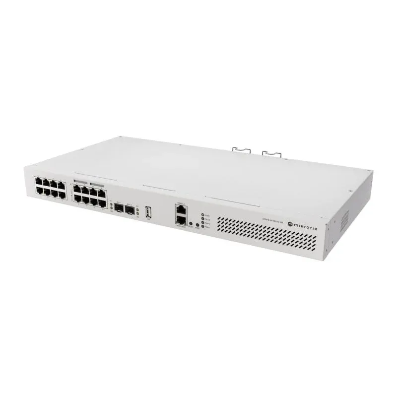 Switch Mikrotik 17 Portas Gigabit PoE - CRS418-8P-8G-2S+RM