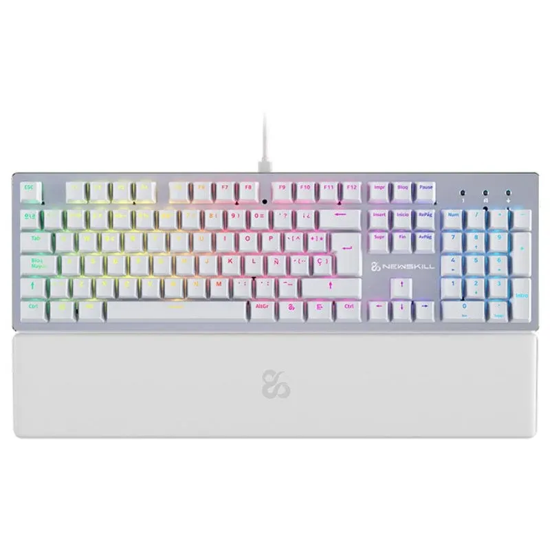 Newskill Serike V2 Teclado Mecânico Gaming RGB Branco NewSwitch Red
