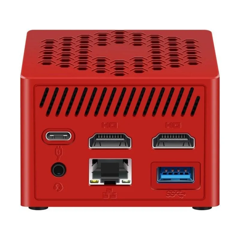 Mini PC Leotec N100 Intel Core N100/8GB/128GB SSD/UHD Graphics Windows 11 Vermelho