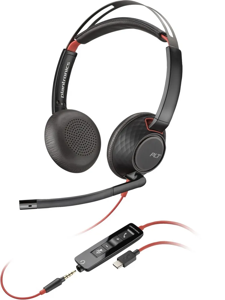 POLY Blackwire C5220 USB-C Headset +Inline Cable Auscultadores 805H3AA